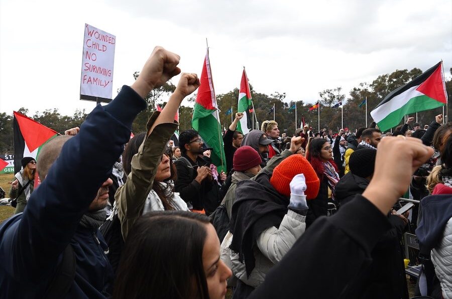 Pro-Palestine march in Canberra