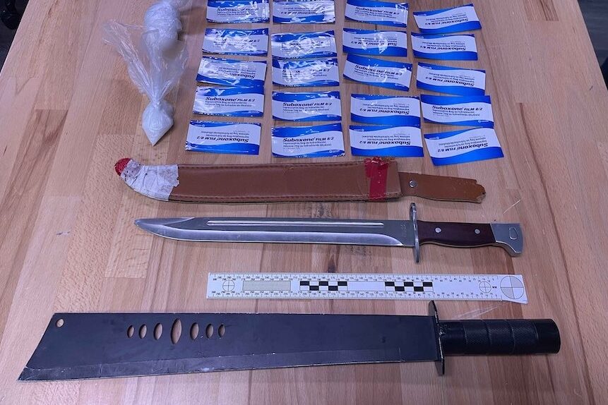 Drugs and machete in drunk driver’s car