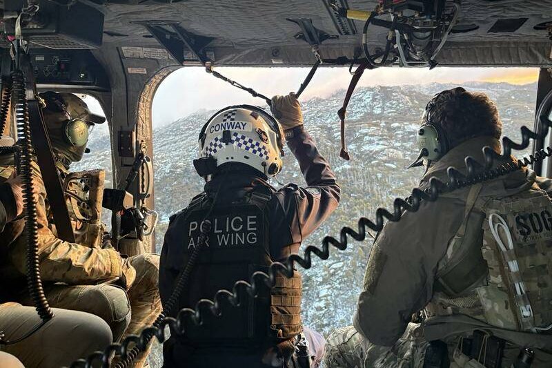 Behind the scenes: major hunt for accused police killer