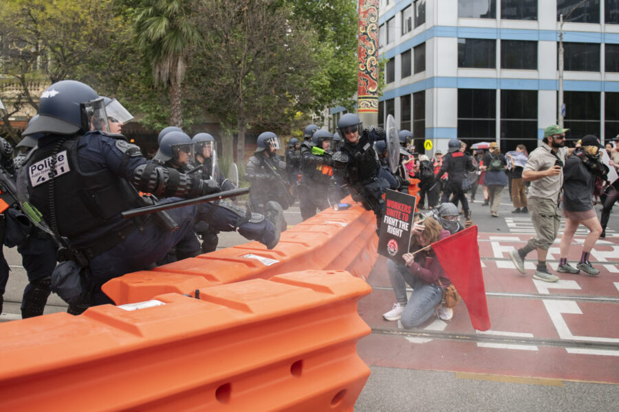 Violent protest clashes cast safety cloud over city