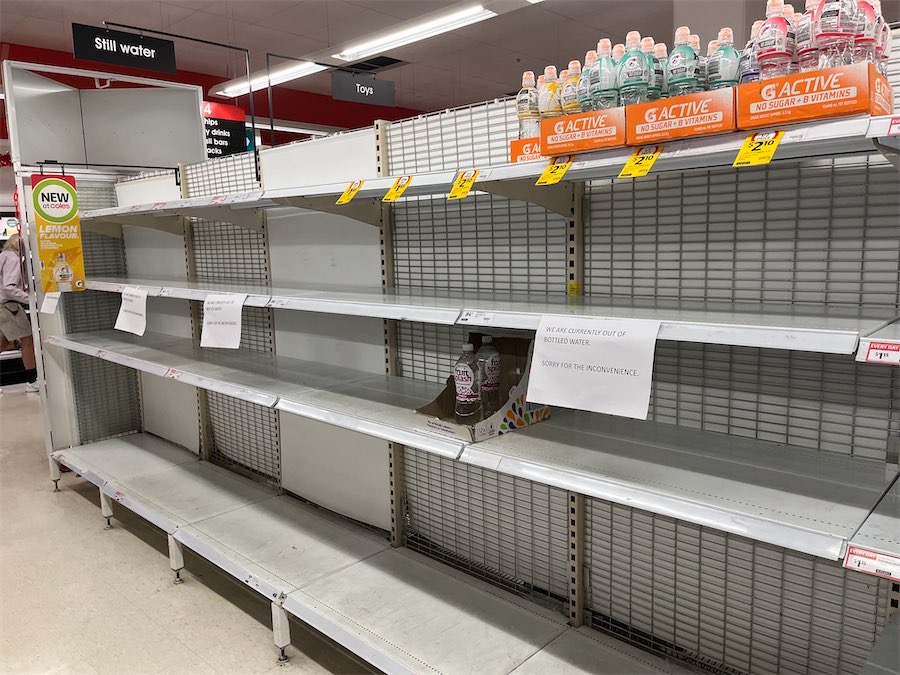 Residents stock up on supplies to ride out storm
