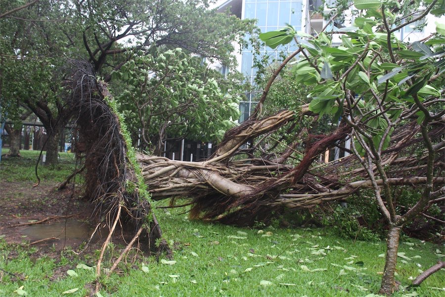 Top Enders see cyclone off and start clean-up
