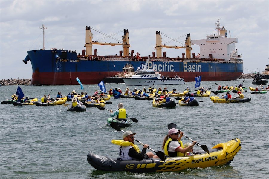 Ships turned, arrests made at annual climate protest