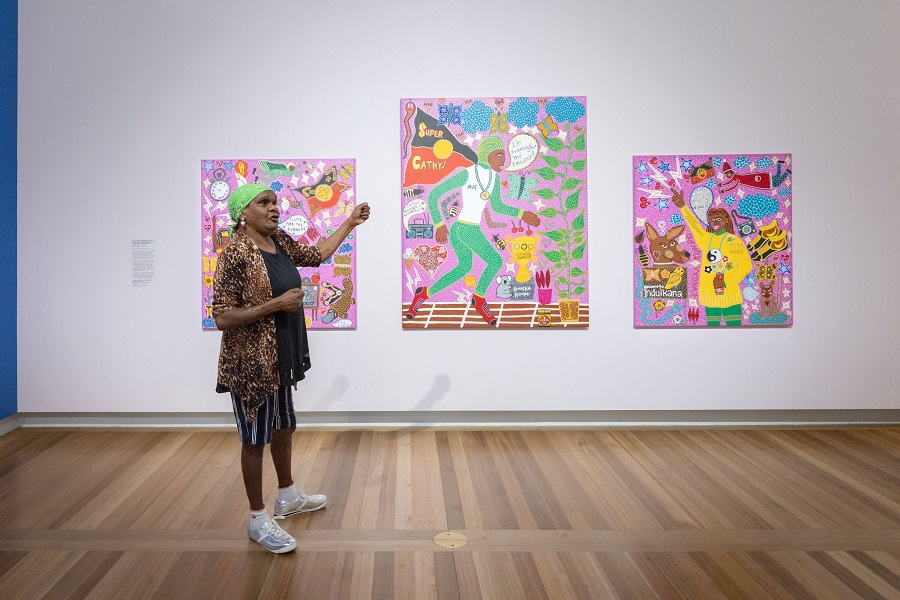 Cathy Freeman portrait centre in summer exhibition