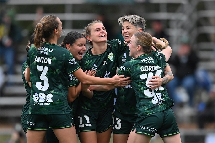 Canberra slay another giant to go top in A-League Women