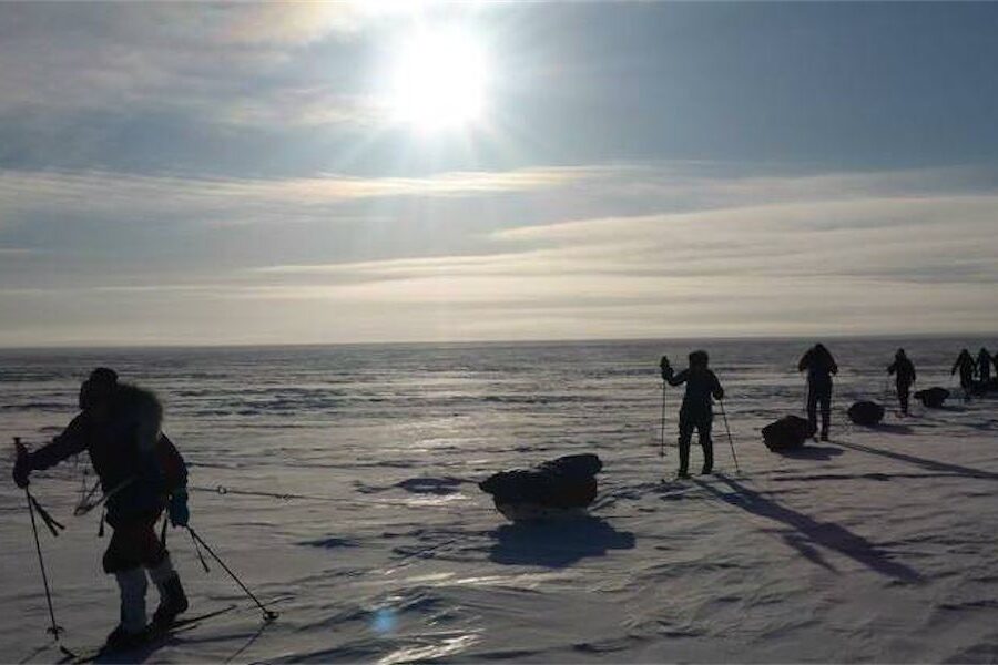 Frozen feat: the Aussie leading arduous Arctic treks