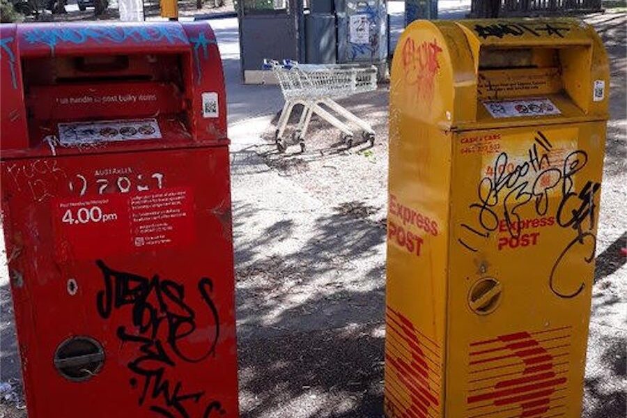 Please, someone, clean these filthy post boxes 