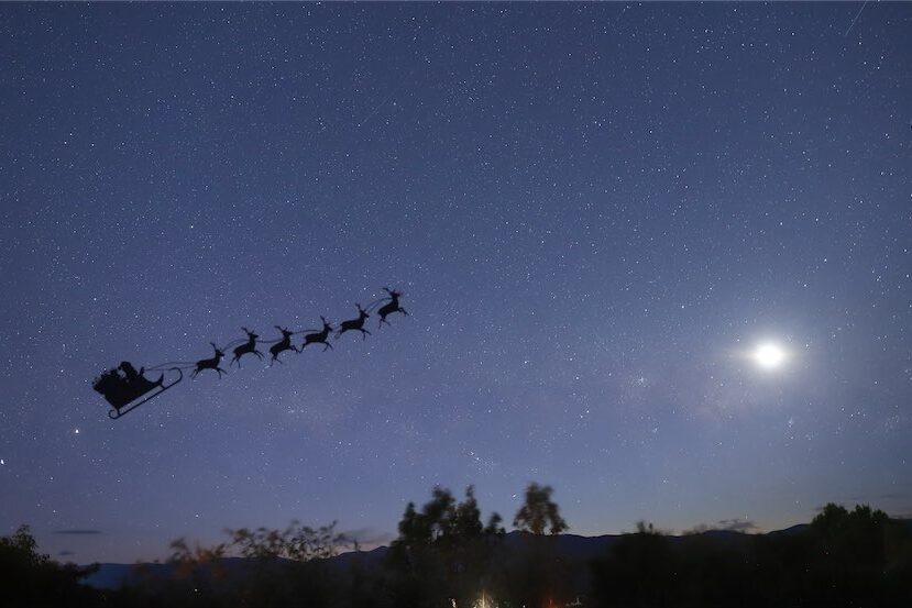 Santa sighting at ANU Mount Stromlo Observatory