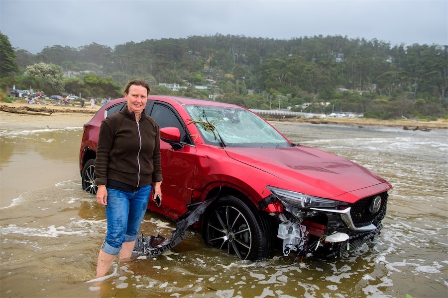 Family watches cars, tents, wallets wash away in floods