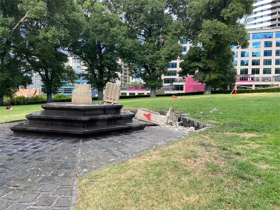Vandals target statues ahead of Australia Day