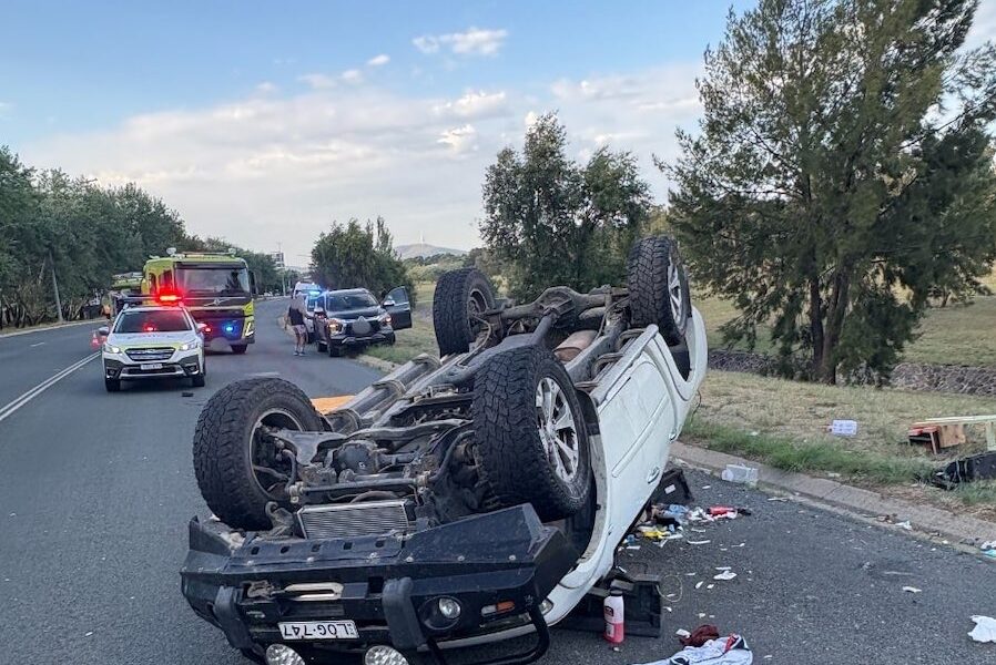 Car rolls several times on Athllon Drive
