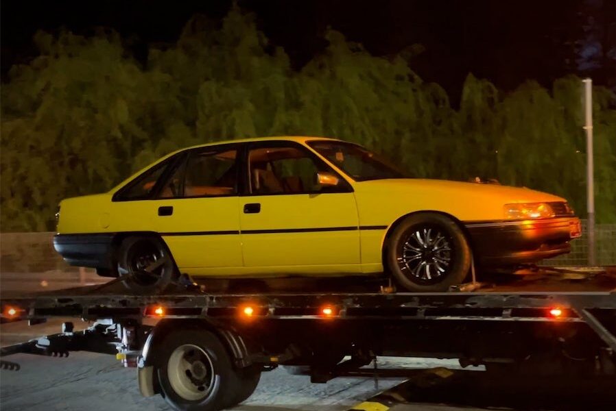 Police seize car suspected of highway burnouts