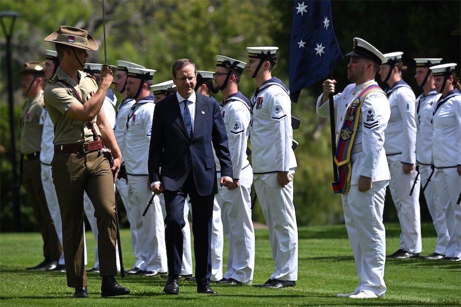 ‘A great moment’: Herzog lauded at Government House