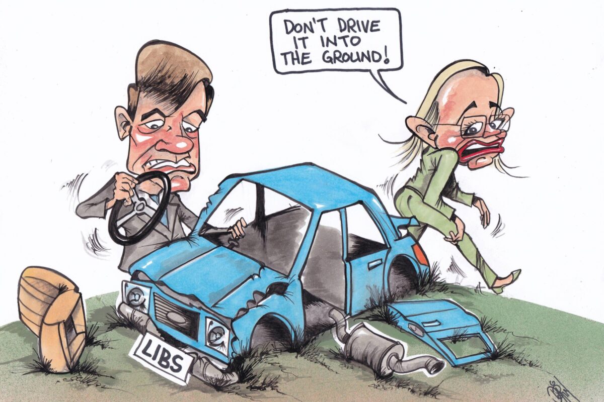 If Angus Taylor wants to be PM, then first he must lead