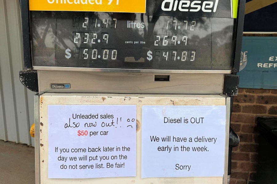 ‘Never seen this’: fuel shortages hit farming towns