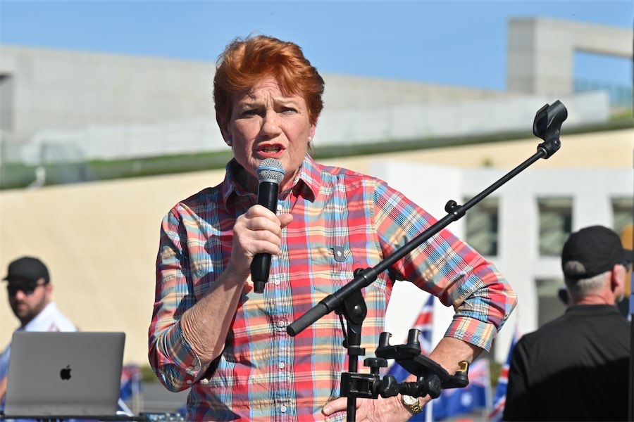 Amid the hubris, Hanson toys with a tilt at the lower house