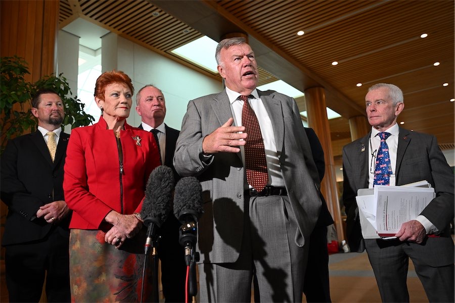 New One Nation MP reels at fiery Canberra baptism