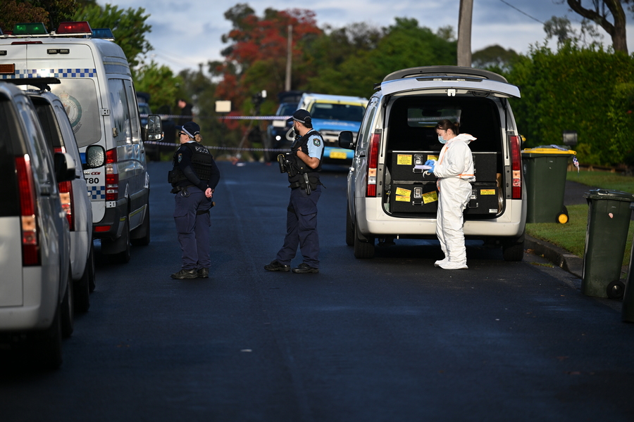 ‘Distraught’: wife, children’s murder accused in court