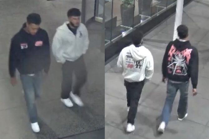 Two men sought over Civic assault