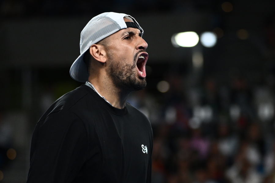 Battling Kyrgios berates umpire in close-fought defeat