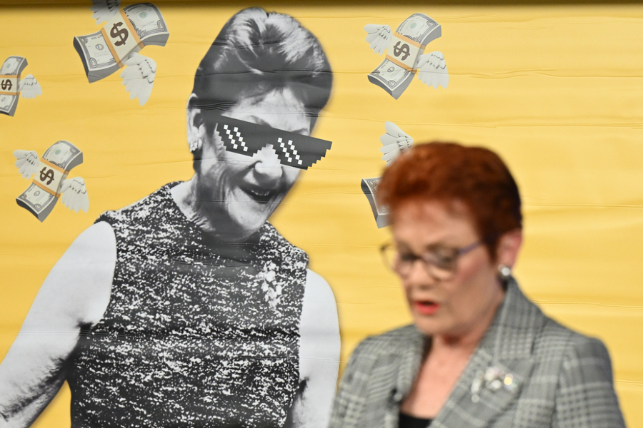 Banner stunt becomes campaign gift horse for Hanson