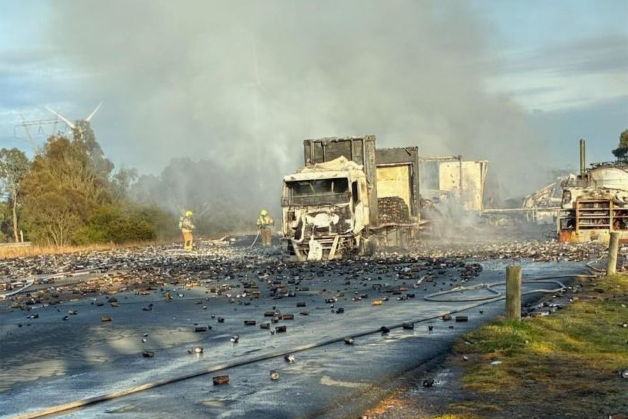 Driver charged over fiery Hume truck crash