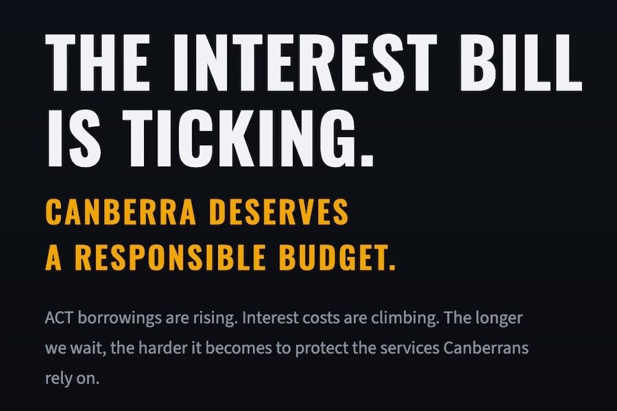 Libs launch debt tracker targeting ACT’s growing interest bill