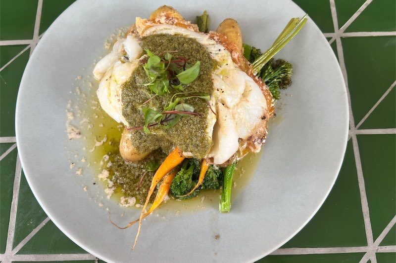 Lunch began with a bang, but…