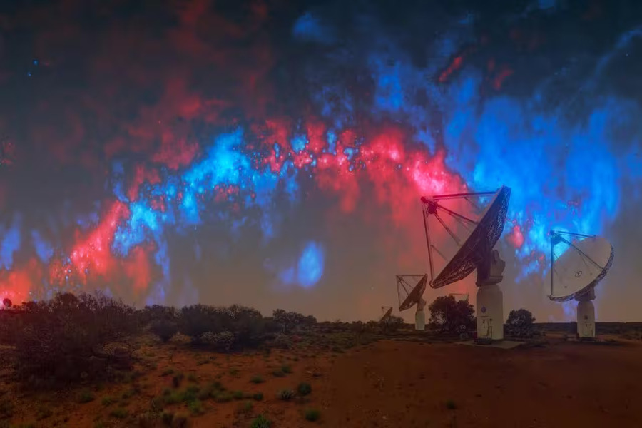 Mapping forces with help from galaxies far, far away