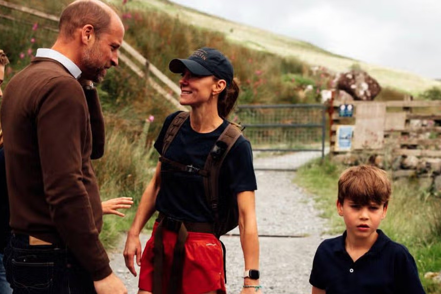 Hugs for Kate after completing gruelling mountain trek