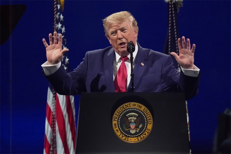 Trump delivers delayed July 4 speech at National Mall
