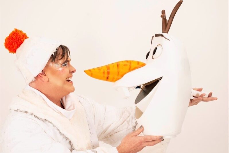 Joe takes to the comic relief of optimistic Olaf