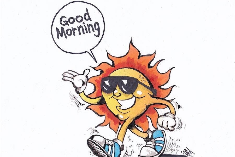 Getting in a good 'Good Morning' is all in the timing 